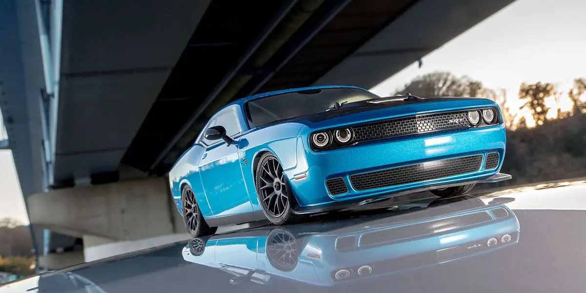 kyosho Dodge Challnger SRT RTR RC Car Kyosho 2015 Dodge Challenger SRT Hellcat B5 Blue - Fazer Mk2 FZ02L - 1:10 4WD RTR RC Car 2 Kyosho 2015 Dodge Challenger SRT Hellcat B5 Blue - Fazer Mk2 FZ02L - 1:10 4WD RTR RC Car