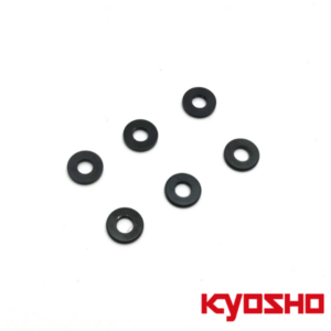 Kyosho Black Anodized Washer 3x7x1mm. (6)