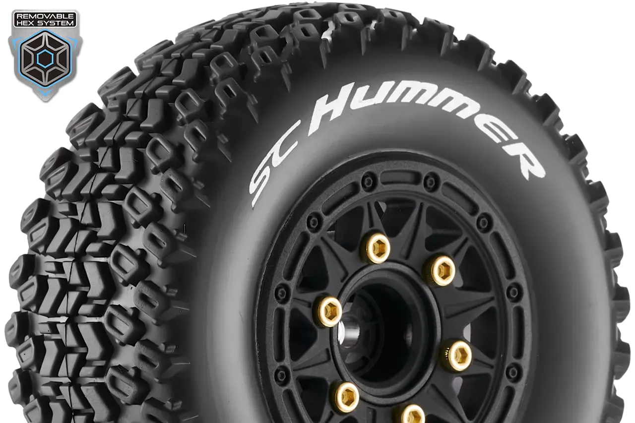 Louise RC 1:10 Short Course Wheels (2) - SC-Hummer - Soft 1 Louise RC 1:10 Short Course Wheels (2) - SC-Hummer - Soft