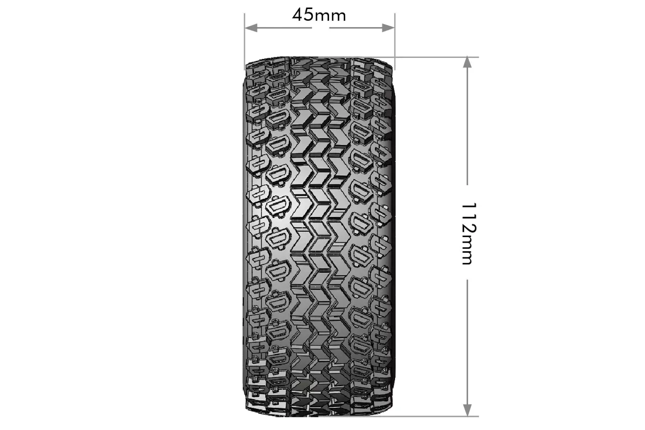Louise RC 1:10 Short Course Wheels (2) - SC-Hummer - Soft 5 Louise RC 1:10 Short Course Wheels (2) - SC-Hummer - Soft