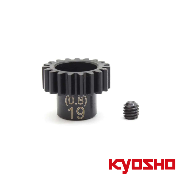 Pinion Gear 19 Teeth Kyosho 1:8 (Mod 0.8-D5.0) Steel 1 Pinion Gear 19 Teeth Kyosho 1:8 (Mod 0.8-D5.0) Steel