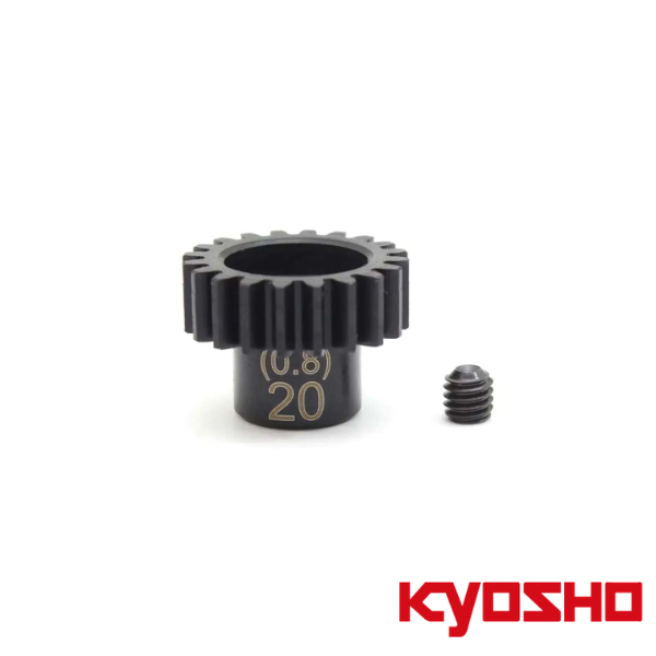 Pinion Gear 20 Teeth Kyosho 1:8 (Mod 0.8-D5.0) Steel 1 Pinion Gear 20 Teeth Kyosho 1:8 (Mod 0.8-D5.0) Steel