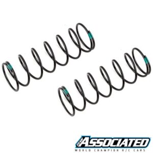 Shock Springs Front - 4.85 lb/in, L68, 8.0T, 1.5D 16mm Green - Team Associated 81659