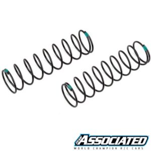Shock Springs Rear - 3.60 lb/in, L83, 10.0T, 1.5D 16mm Green - Team Associated 81663
