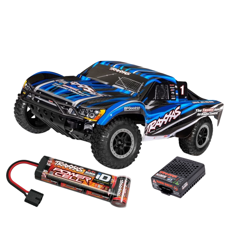 Traxxas Slash 2wd XL-5 koos akuga - 1:10 Short Course Truck - Blue