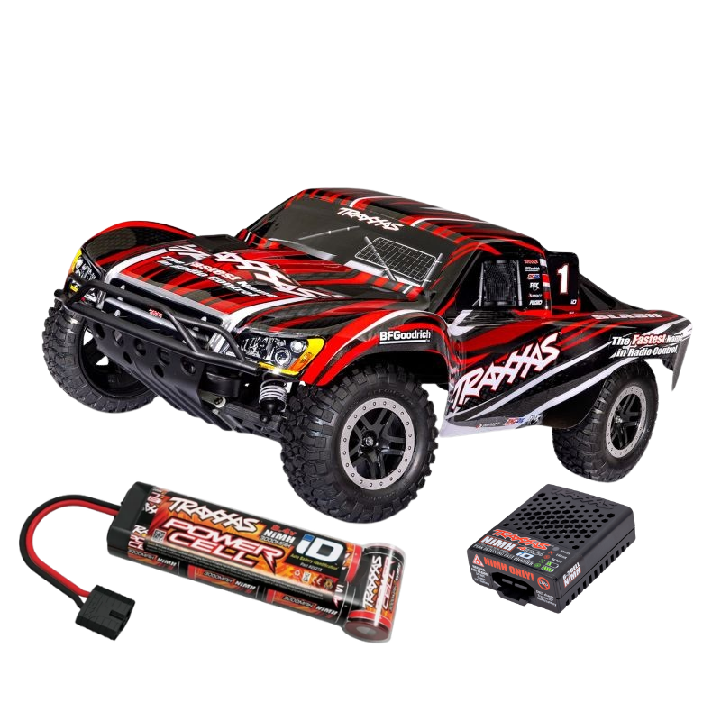 Traxxas Slash 2wd XL-5 koos akuga - 1:10 Short Course Truck - Red