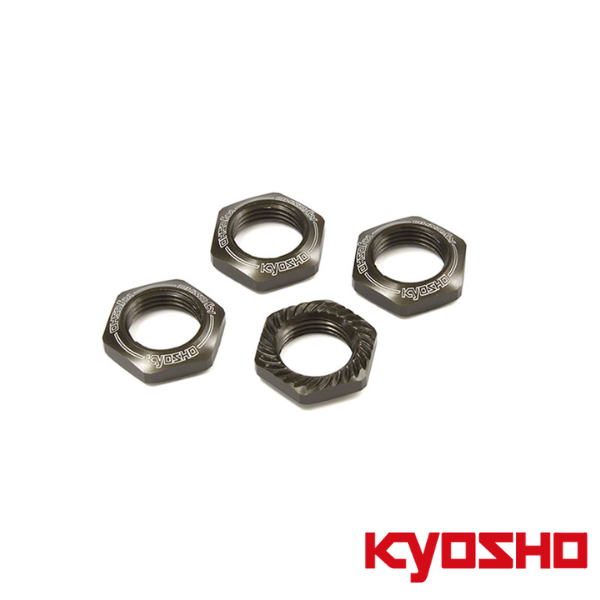 Wheel Nuts Serrated Gun Metal (4) - 1:8 Buggy - Kyosho IFW472GM 2 Wheel Nuts Serrated Gun Metal (4) - 1:8 Buggy - Kyosho IFW472GM