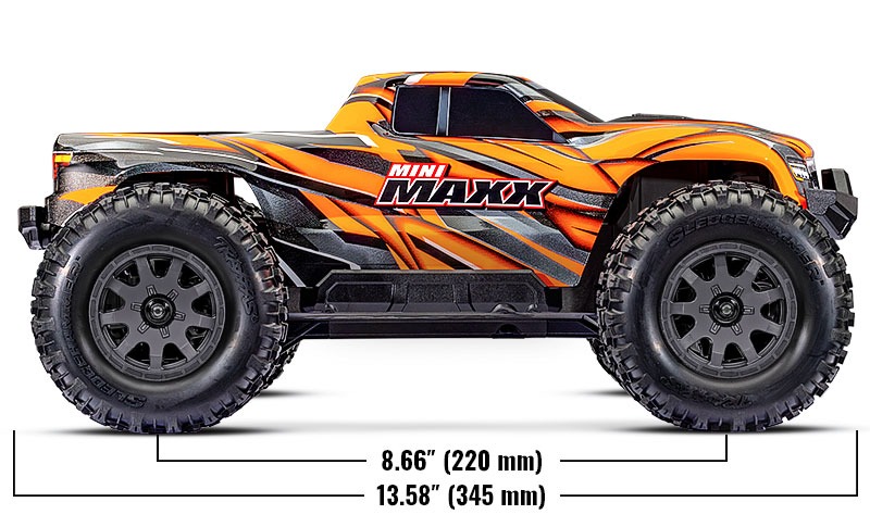 Traxxas Mini Maxx 4wd BL-2S BL HD 1/16 Monster Truck RTR Sinine