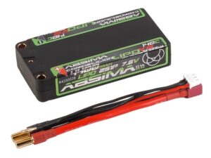 Absima 4400mAh 140C 7.6V 2S LiPo Shorty Battery Hardcase