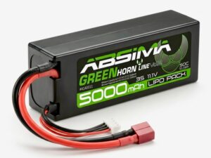 Absima 5000mAh 50C 11.1V 3S Lipo Battery Hardcase T-Plug