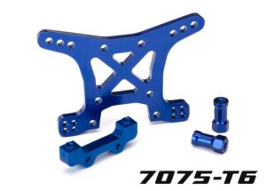 Blue Aluminum Front Shock Tower & Hardware - Traxxas 6839X