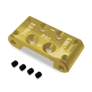 Bulkhead 26g Brass B7 (+/-2.5 Degrees) T-Work's