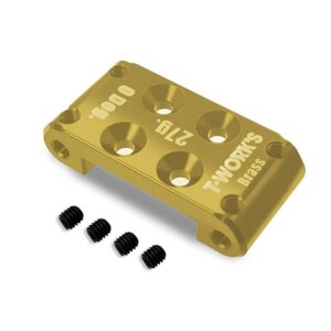 Bulkhead 27g Brass B7 (0 Degrees) T-Work's
