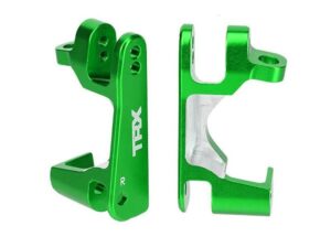 Caster Blocks (c-hubs) L/R Alu Green - Traxxas 6832G
