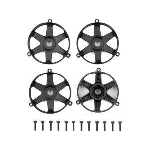 DC10 FT Adjustable Wheel Face Plates, black - Team Associated 72246