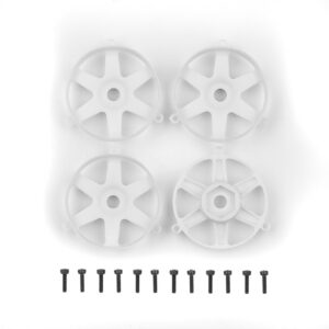 DC10 FT Adjustable Wheel Face Plates, white - Team Associated 72248