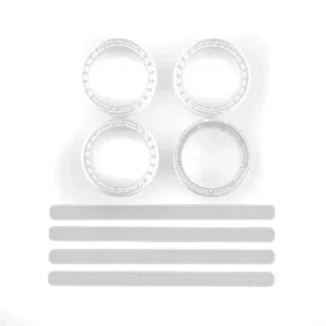 DC10 FT Adjustable Wheel Rims, white - Team Associated 72244
