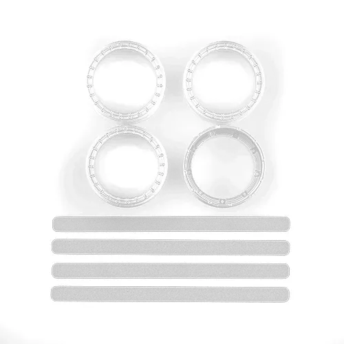 DC10 FT Adjustable Wheel Rims, white - Team Associated 72244 1 DC10 FT Adjustable Wheel Rims, white - Team Associated 72244
