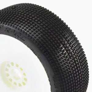 Black tire with textured surface