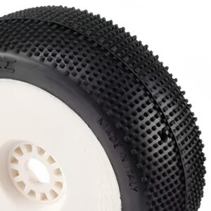 Hot Race - Bangkok - Clay Hard - 1:8 Buggy Pre-Glued Wheels - White rims
