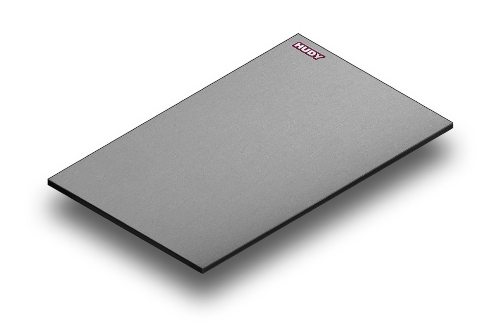 Set-Up Board 1/8 On-Road - Lightweight - Silver Grey - Hudy