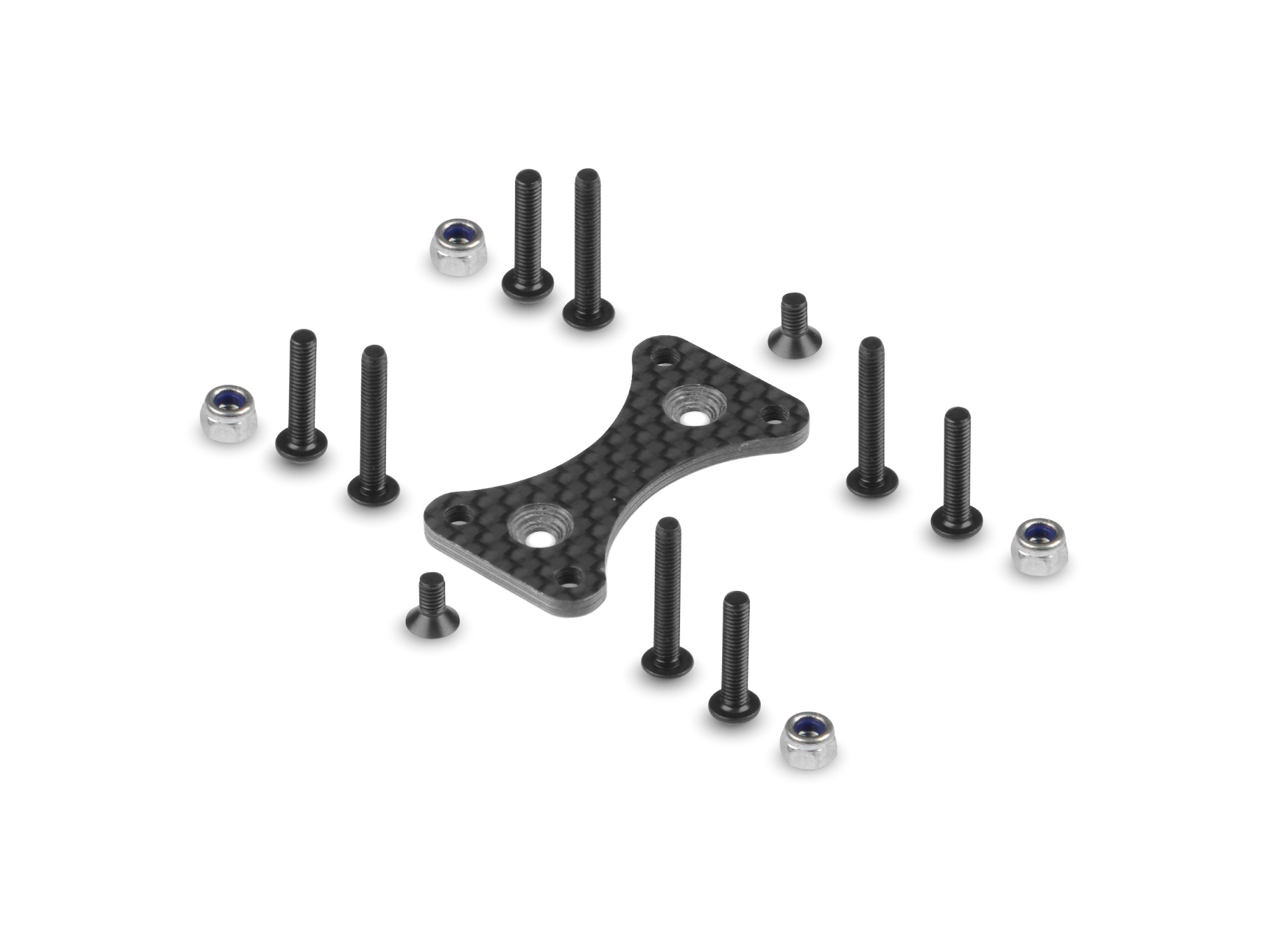 HUDY Carbon Dual Side Fan Extension for Alu Dual Motor Fan Mount 1 HUDY Carbon Dual Side Fan Extension for Alu Dual Motor Fan Mount
