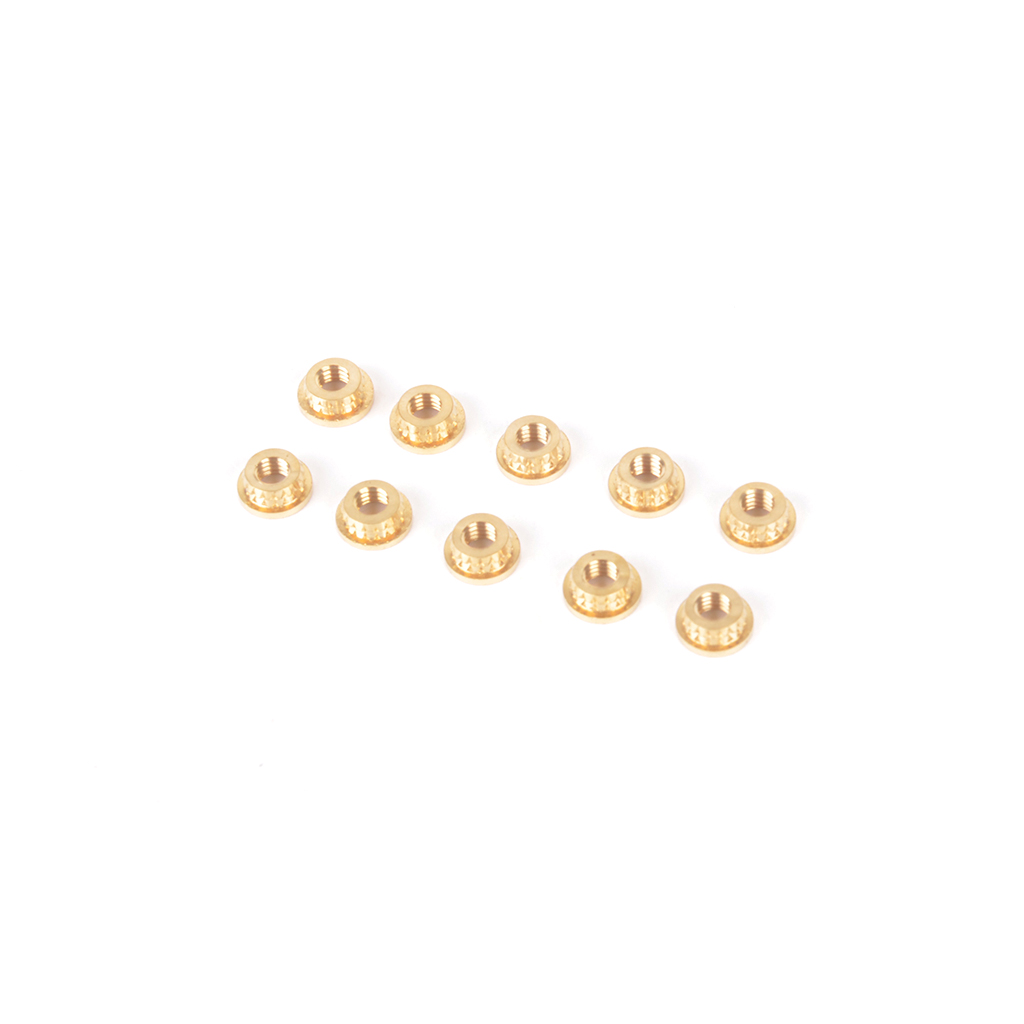 Messinkiholkit M3 (10) #U7689 Schumacher 2 Inserts M3 Brass (10) #U7689 Schumacher