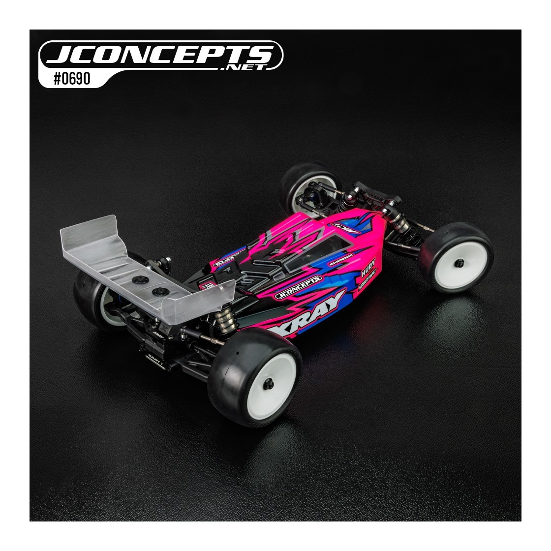 JConcepts F2 RC Bagi Kere XRAY XB2 2025/2026 mudelile – Standard Weight Clear Body