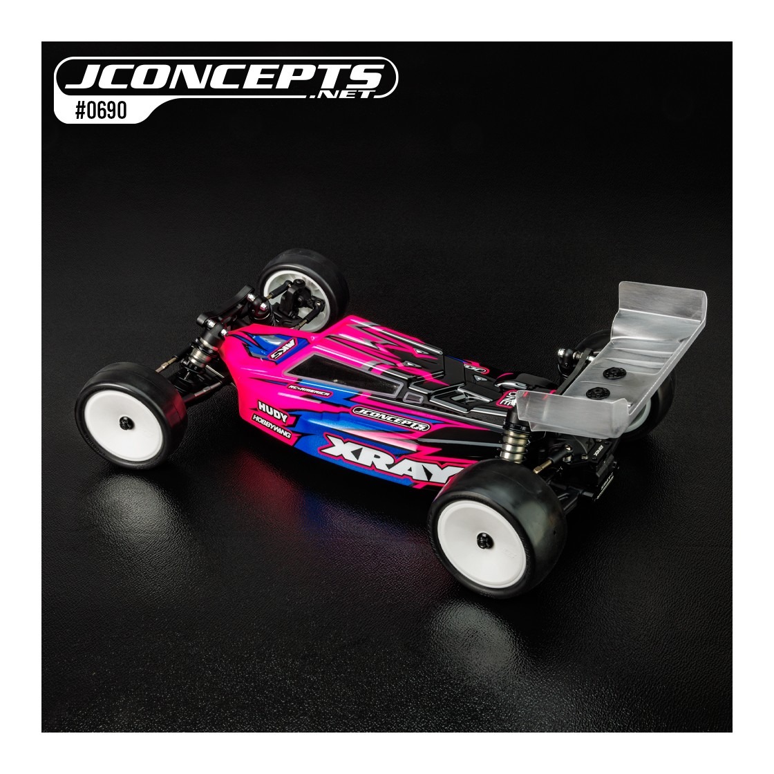 JConcepts F2 RC Bagi Kere XRAY XB2 2025/2026 mudelile – Standard Weight Clear Body