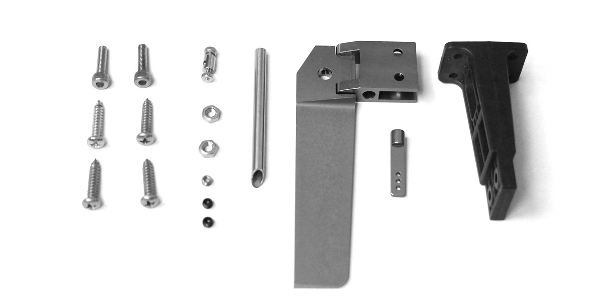 Joysway Alpha Alu Rudder & Support Set 1 Joysway Alpha Alu Rudder & Support Set