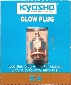 Glow plug for nitro engine use