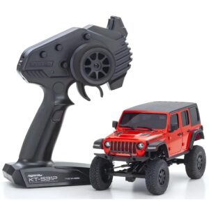 Kyosho Mini-Z 4x4 Jeep Wrangler Unlimited Rubicon Firecracker Red RTR 1:24 RC Crawler**