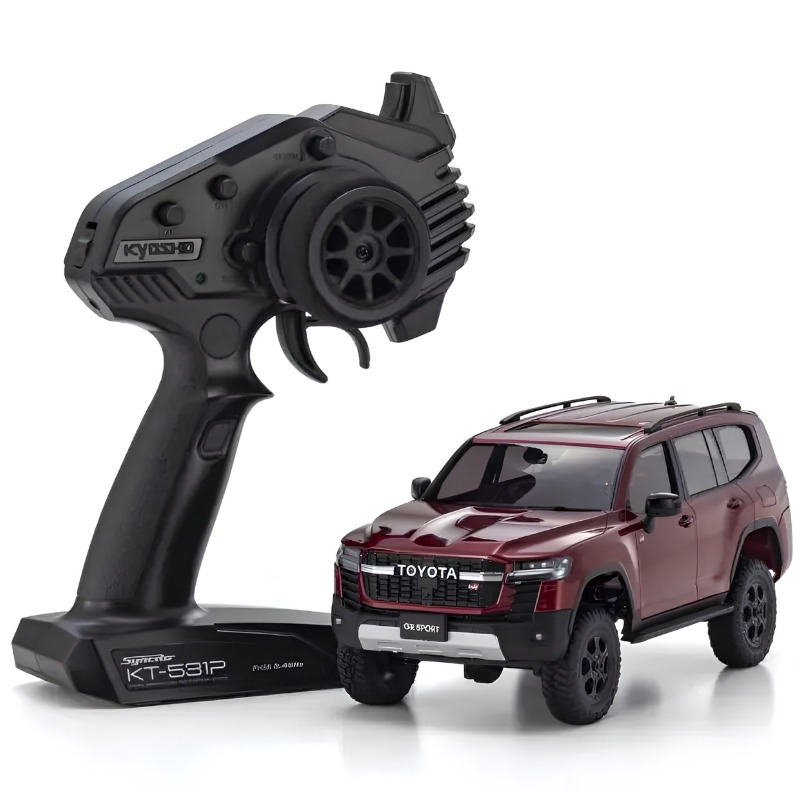 Kyosho Mini-Z 4x4 Toyota Land Cruiser 300 GR SPORT Dark Red Mica Metallic RTR 1:24 RC Crawler 1 Kyosho Mini-Z 4x4 Toyota Land Cruiser 300 GR SPORT Dark Red Mica Metallic RTR 1:24 RC Crawler