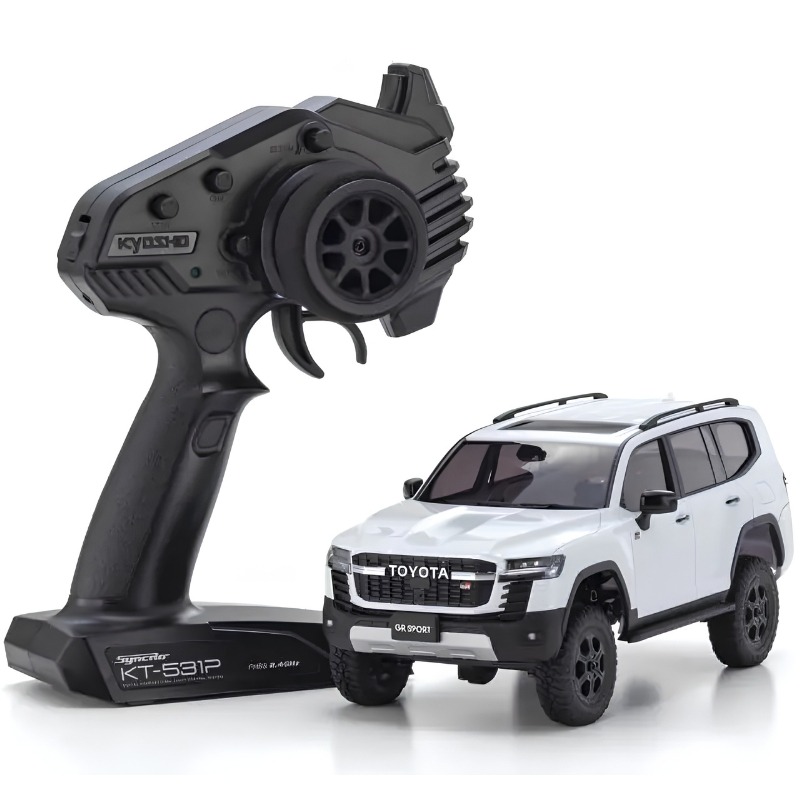 Kyosho Mini-Z 4x4 Toyota Land Cruiser 300 GR SPORT Precious White Pearl RTR 1:24 RC Crawler 1 Kyosho Mini-Z 4x4 Toyota Land Cruiser 300 GR SPORT Precious White Pearl RTR 1:24 RC Crawler