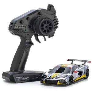 Kyosho Mini-Z RWD MR-04 Chevrolet Corvette C8.R 20th Anniversary Readyset - Chrome/Yellow - 32356CRY