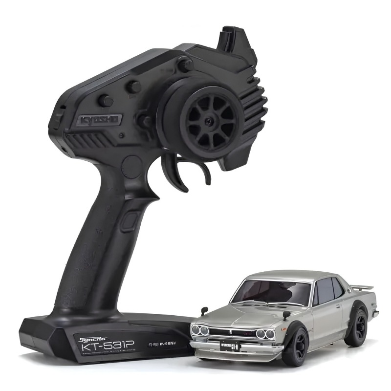 Mini-Z Skyline 2000GT Kyosho Mini-Z RWD MR-04 Nissan Skyline 2000GT-R KPGC10 Tuned Ver. Readyset - Silver - 32359S 1 Kyosho Mini-Z RWD MR-04 Nissan Skyline 2000GT-R KPGC10 Tuned Ver. Readyset - Silver - 32359S