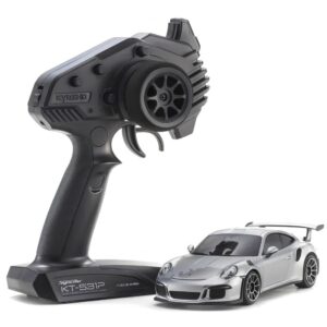 Kyosho Mini-Z RWD MR-04 Porsche 911 GT3 RS Readyset - GT Silver Metallic - 32358S