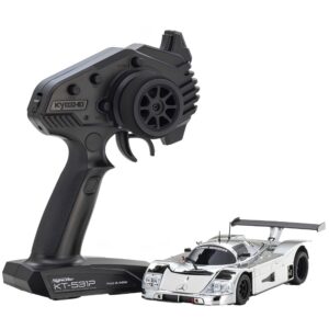 Kyosho Mini-Z RWD MR-04 Sauber Mercedes C9 Chrome Silver + Gyro Readyset - 32362CRG