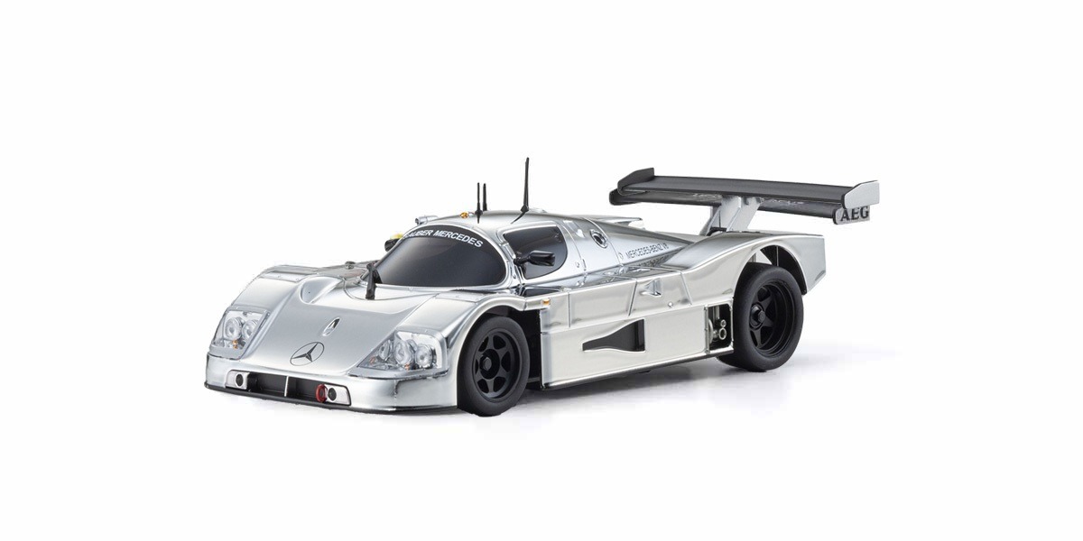 Kyosho Mini-Z RWD MR-04 Sauber Mercedes C9 Chrome Silver + Gyro Readyset - 32362CRG 3 Kyosho Mini-Z RWD MR-04 Sauber Mercedes C9 Chrome Silver + Gyro Readyset - 32362CRG