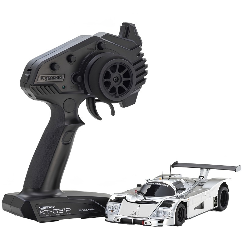 Kyosho Mini-Z RWD MR-04 Sauber Mercedes C9 Chrome Silver + Gyro Readyset - 32362CRG 1 Kyosho Mini-Z RWD MR-04 Sauber Mercedes C9 Chrome Silver + Gyro Readyset - 32362CRG