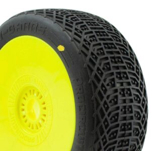 Procircuit - I-Barrs v3 C2 Soft (2) - 1:8 Buggy Tires Pre-Mounted Yellow rims