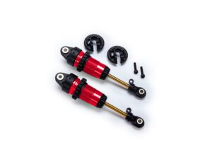 Shock Set Long GTR 1:10 (2) - Red Aluminium - Traxxas 7461-RED