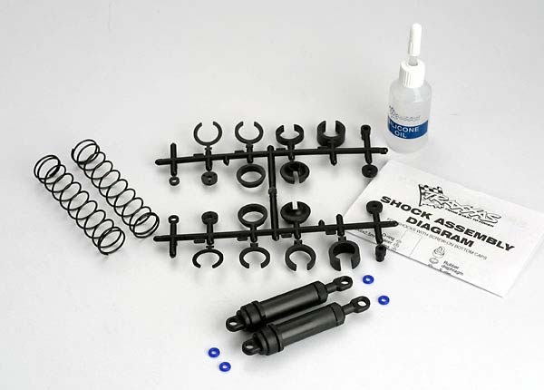 Iskarisetti XX-Long Musta Ultra Iskarit Jousilla (2 kpl) - Traxxas TRX3762 1 Shock Set XX-Long Black Ultra Shocks with Springs (2) - Traxxas TRX3762