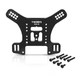 Shock Tower Rear - Black Hard Coated 5mm 7075-T6 Alum. - MP11 | MP11e - T-Work's