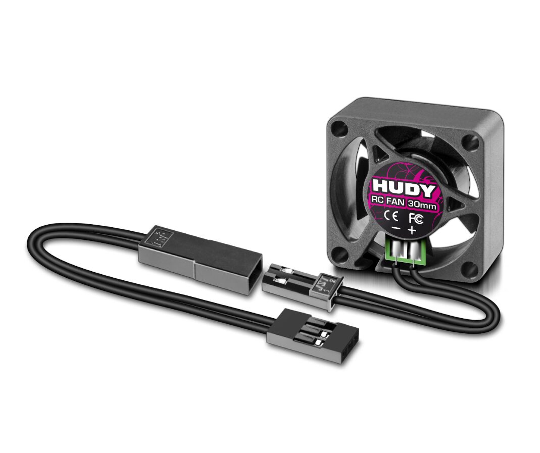 HUDY Brushless RC Fan 30mm with External Soldering Tabs