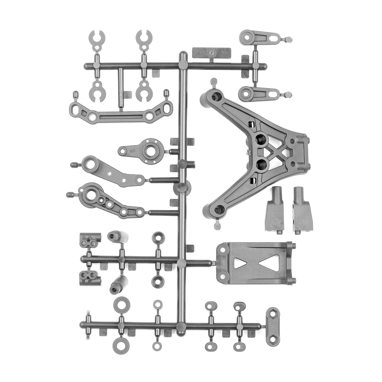 DC10 Top Plate Bulkhead, Gray - Team Associated 72252