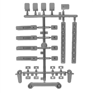 DC10 Battery Mount Set, Gray - Team Associated 72253
