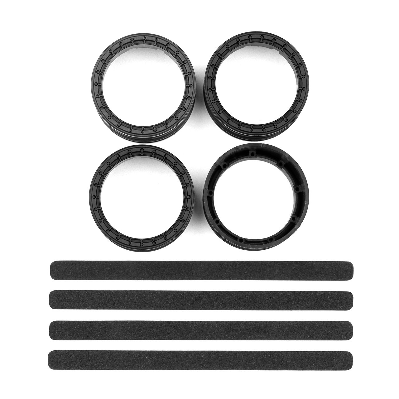 DC10 FT Adjustable Wheel Rims, black - Team Associated 72242