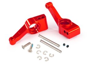 Red Aluminum Axle Carriers (L&R) - Traxxas 1952A