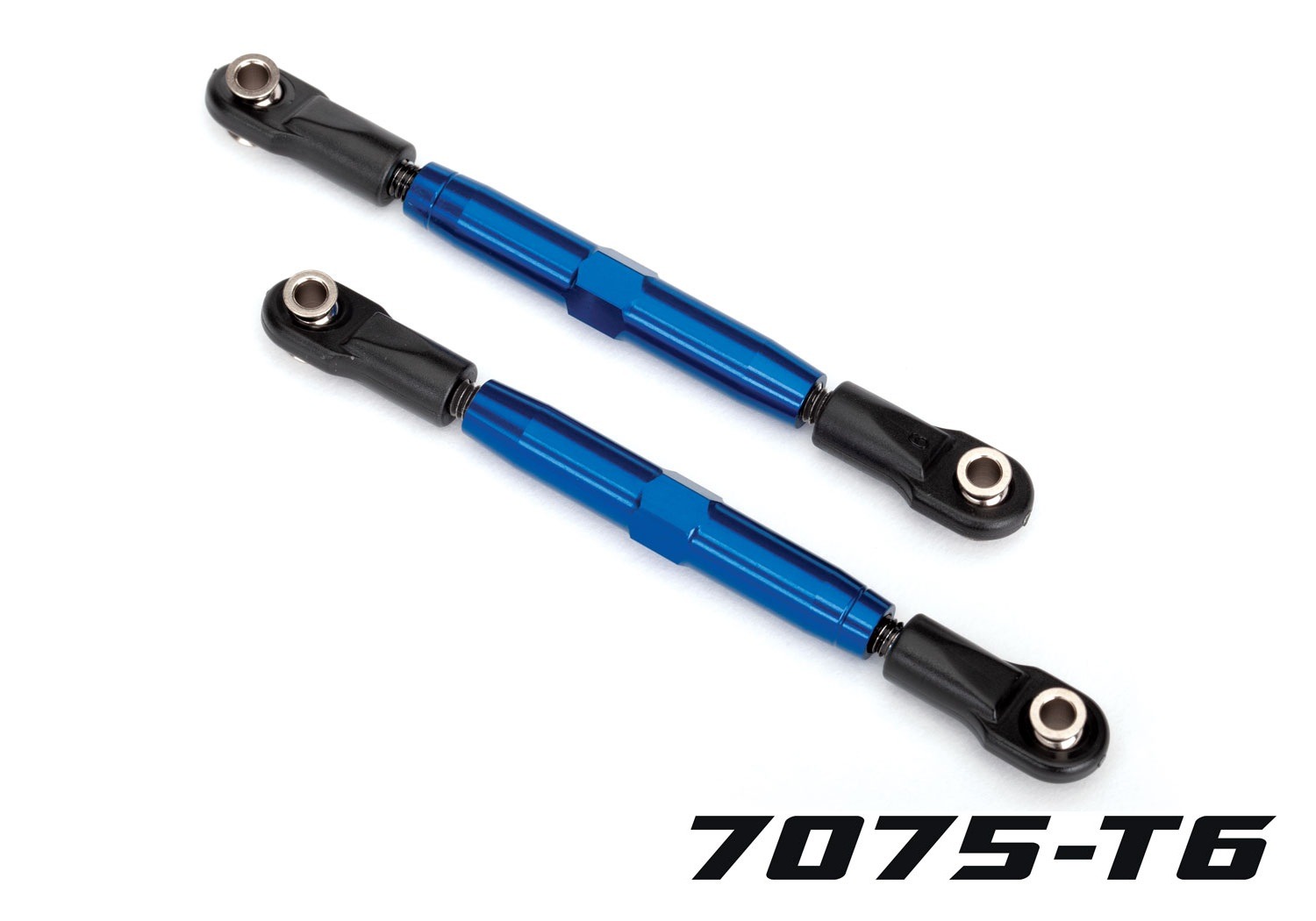 TUBES Blue Aluminum 73 mm Rear Camber Links (2) - Traxxas 3644X